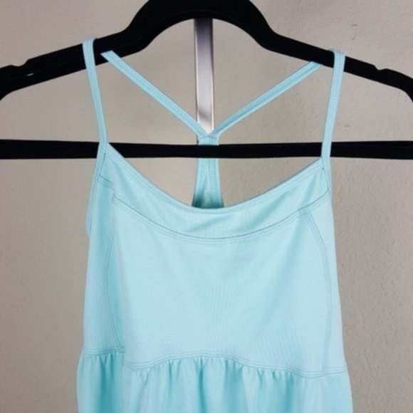 Champion Light Blue Yoga Tank Draw String Waist - Picture 3 of 4